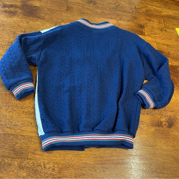 Vintage Buster Brown Kayak Canoe Crew navy white cardigan size 3t made in USA - Picture 7 of 7